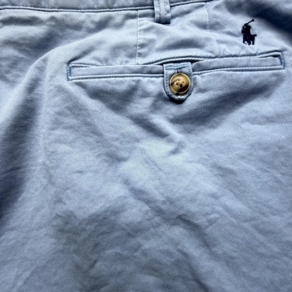 Polo Ralph Lauren Shorts Mens 40 Blue Chino Stretch Pockets 9 Inseam Classic Fit